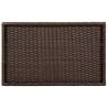 Folding Tray Table Brown - Durable Poly Rattan, 65x40x75 cm