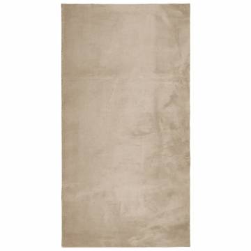 Rug HUARTE Short Pile Soft & Washable Sand 60x110 cm | HipoMarket