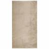 Rug HUARTE Short Pile Soft & Washable Sand 60x110 cm | HipoMarket