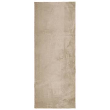 Soft Washable Rug HUARTE Sand 80x200 cm - Cozy & Stylish