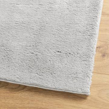 HUARTE Soft Washable Grey Rug 60x110 cm - Cozy & Modern Design