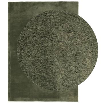 HUARTE Forest Green Rug 200x280 cm - Soft & Washable