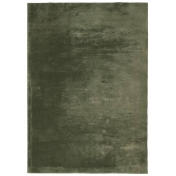 HUARTE Forest Green Washable Rug 160x230 cm - Soft & Cozy