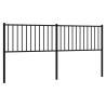 Metal Headboard Black 180 cm - Stylish & Sturdy Design