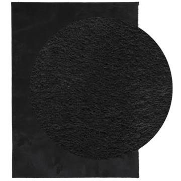 Rug HUARTE Short Pile Soft Black - 120x170 cm | HipoMarket