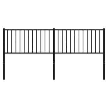 Metal Headboard Black 180 cm - Stylish & Sturdy Design