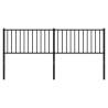 Metal Headboard Black 180 cm - Stylish & Sturdy Design