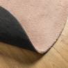 Rug HUARTE Short Pile Soft Washable Blush Ø 160 cm | Hipomarket