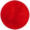 Soft & Washable Red Rug HUARTE | Ø 100 cm for Home Decor