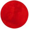 HUARTE Red Short Pile Rug Ø 160 cm - Soft & Washable