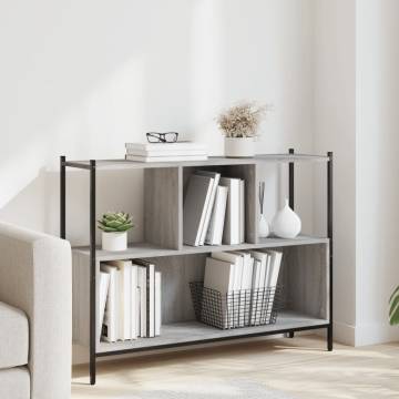 Bookcase Grey Sonoma 102x28x77.5 cm - Stylish Storage Solution