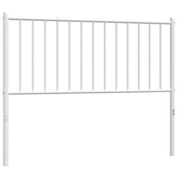 Stylish Metal Headboard White 107 cm | Hipo Market