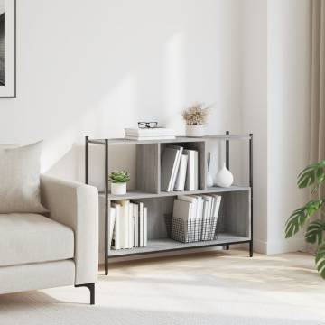 Bookcase Grey Sonoma 102x28x77.5 cm - Stylish Storage Solution