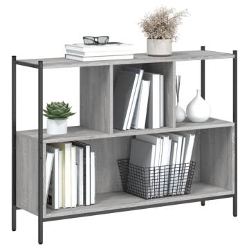 Bookcase Grey Sonoma 102x28x77.5 cm - Stylish Storage Solution