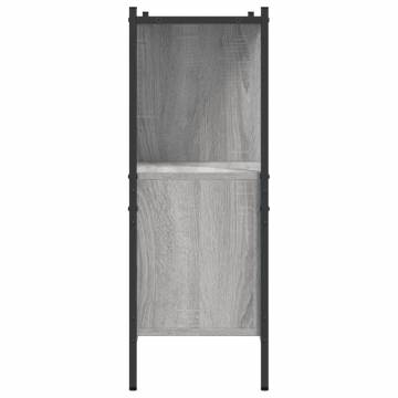 Bookcase Grey Sonoma 102x28x77.5 cm - Stylish Storage Solution