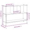 Bookcase Grey Sonoma 102x28x77.5 cm - Stylish Storage Solution