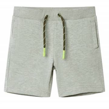 Kids' Shorts with Drawstring - Light Khaki Melange 128