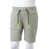 Kids' Shorts with Drawstring - Light Khaki Melange 128