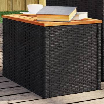 Garden Side Tables 2pcs Black - Stylish Outdoor Furniture