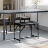 Stylish Dining Bench in Black - 62x32x45 cm | HipoMarket