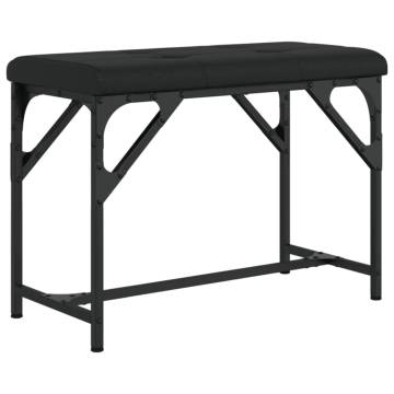 Stylish Dining Bench in Black - 62x32x45 cm | HipoMarket