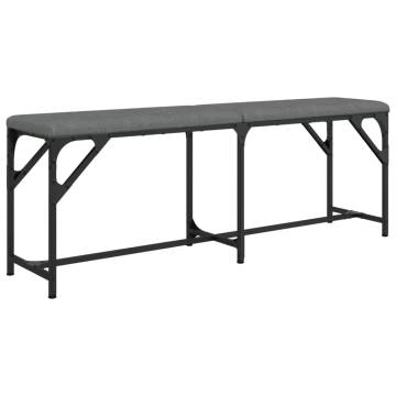 Dining Bench Dark Grey 124x32x45 cm | Stylish & Comfortable