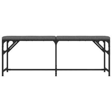 Dining Bench Dark Grey 124x32x45 cm | Stylish & Comfortable