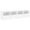 TV Wall Cabinets 2 pcs White - Stylish & Space-Saving Solution