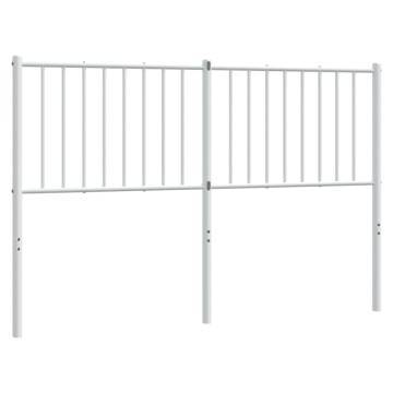 Stylish Metal Headboard White 135 cm - Enhance Your Bedroom