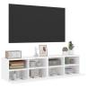 TV Wall Cabinets 2 pcs White - Stylish & Space-Saving Solution