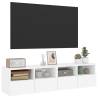 TV Wall Cabinets 2 pcs White - Stylish & Space-Saving Solution