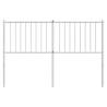 Stylish Metal Headboard White 135 cm - Enhance Your Bedroom