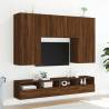 TV Wall Cabinets 2 pcs Brown Oak - Stylish Storage Solution