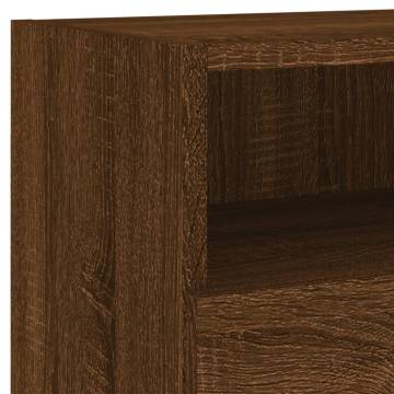 TV Wall Cabinets 2 pcs Brown Oak - Stylish Storage Solution