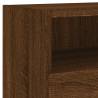 TV Wall Cabinets 2 pcs Brown Oak - Stylish Storage Solution