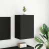 TV Wall Cabinet Black - Space-Saving & Stylish 40.5x30x60 cm