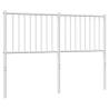 Stylish Metal Headboard White 135 cm - Enhance Your Bedroom