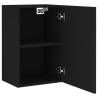 TV Wall Cabinet Black - Space-Saving & Stylish 40.5x30x60 cm