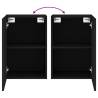 TV Wall Cabinet Black - Space-Saving & Stylish 40.5x30x60 cm