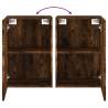 Stylish Smoked Oak TV Wall Cabinets - Set of 2 | HipoMarket