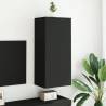 Stylish Black TV Wall Cabinet - Space Saving & Versatile