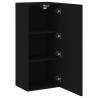 Stylish Black TV Wall Cabinet - Space Saving & Versatile