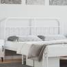 Metal Headboard White 160 cm Colour white Size 160 cm Quantity in Package 1 