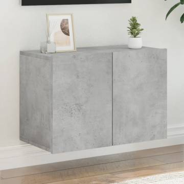 TV Cabinet Wall-Mounted Concrete Grey - Stylish & Functional