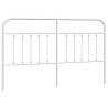 Stylish Metal Headboard White 160 cm - Robust & Elegant