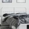 Stylish Metal Headboard White 160 cm - Robust & Elegant