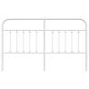 Stylish Metal Headboard White 160 cm - Robust & Elegant