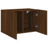 Stylish Brown Oak Wall-mounted TV Cabinet | HipoMarket