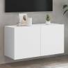 TV Cabinet Wall-mounted White 80x30x41 cm Colour white Quantity in Package 1 Width 80 cm 