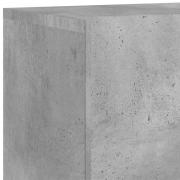 Stylish TV Cabinets Wall-Mounted - 2 pcs Concrete Grey